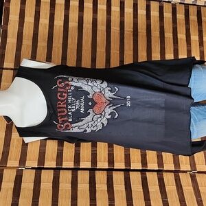 NWT! Sturgis rally bling assymetrical tank top